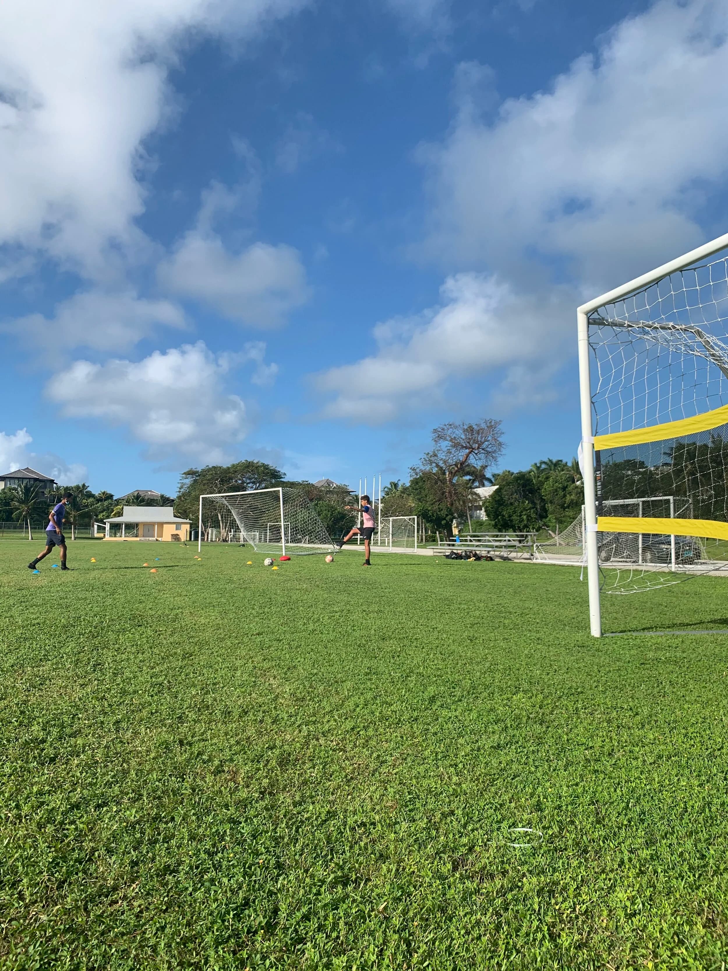 Young Futprep player in a training session